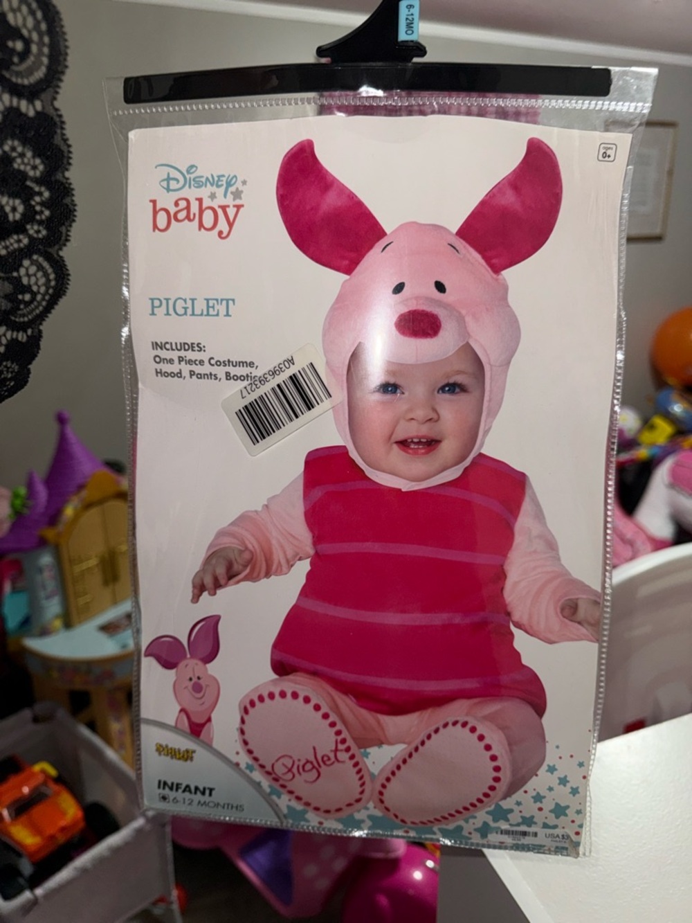 Disney Baby Piglet Infant Costume Pink and Magenta